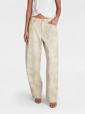 KBB by Kahlana Snake Print Barrel Jeans size 14 NWT